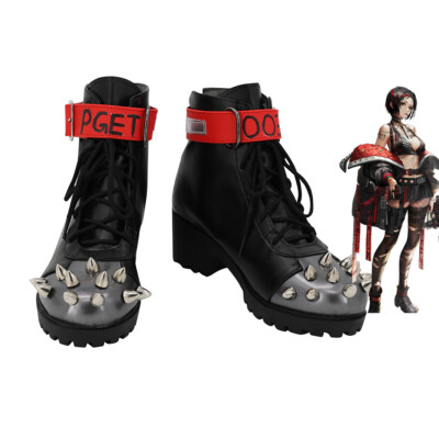NIKKE：The Goddess of Victory Crow Shoes Cosplay Women Black Boots