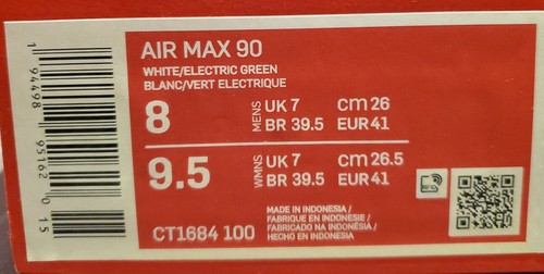 Nike Air Max 90 "Recycled Jerseys" Jacquard White Purple CT1684-100 Men's 8 - Picture 8 of 8