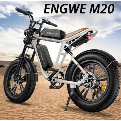20'' Electric Bikes For Adults 1000W Ebike E-Mountain Bike 4.0 Fat Tyre 26AH 48V