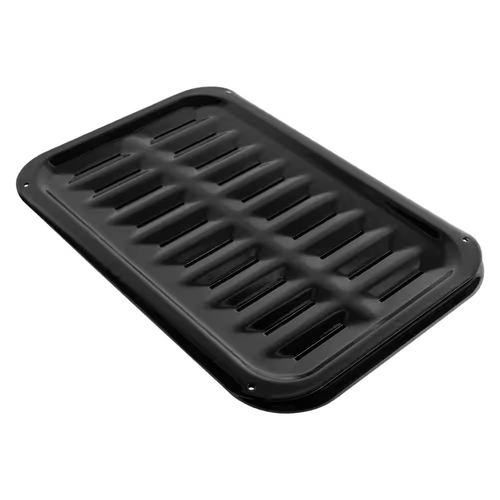 2-Piece Porcelain Heavy-Duty Broiler Pan and Grill Set - Picture 6 of 11