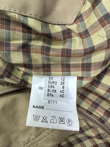 BARBOUR Jacke Größe M 12 Khaki Baumwolle Damen Microfaser Mantel EU40* - Bild 17 von 22