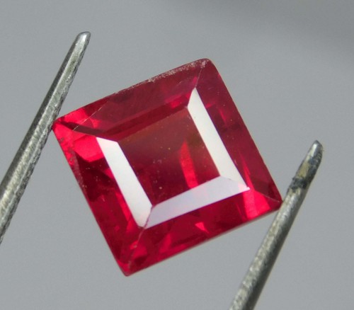 100% Natural 7.85 Ct Earth Minded Red Ruby Princess Cut Loose Gemstone O-6913 - Picture 6 of 6