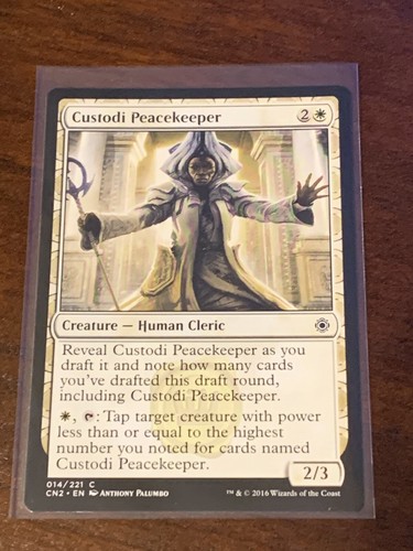Magic the Gathering Conspiracy Take The Crown Custodi Peacekeeper - Imagen 1 de 2