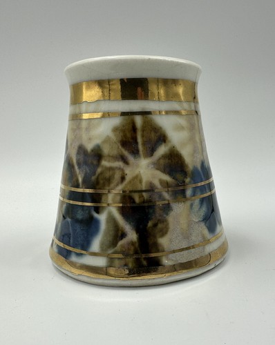 Vtg Apple Lane Art Pottery Bill Nagengast Michigan VASE & Under plate 4.75” - Picture 10 of 15