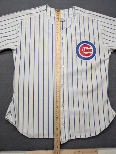 Vintage MLB Chicago Cubs #1 Malinowski Pin Striped Jersey Adult Size XL USA - Picture 13 of 13