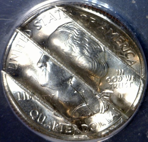 2007d ERROR ANACS MS60 WAFFLED UTAH State Quarter BU Coin STRUCK Waffle NR - Picture 5 of 6