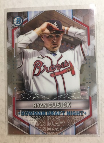2021 Bowman Chrome Ryan Cusick Draft Night