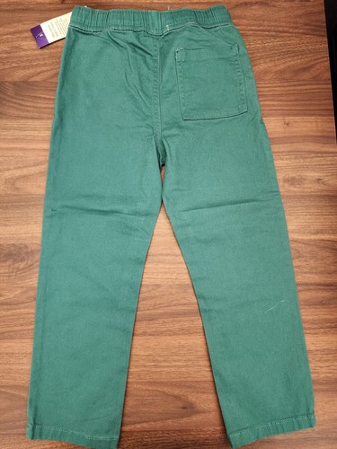 Garanimals 365 Kids Boys Green Twill Pants Elastic Waist Size 4 New - Picture 3 of 3