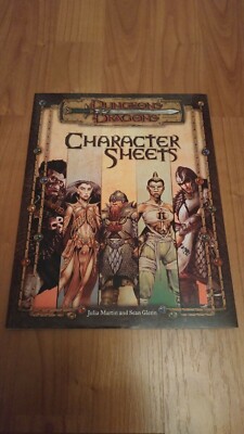 CHARAKTER SHEETS D&D TSR DUNGEONS & DRAGONS SEHR GUT | eBay.de