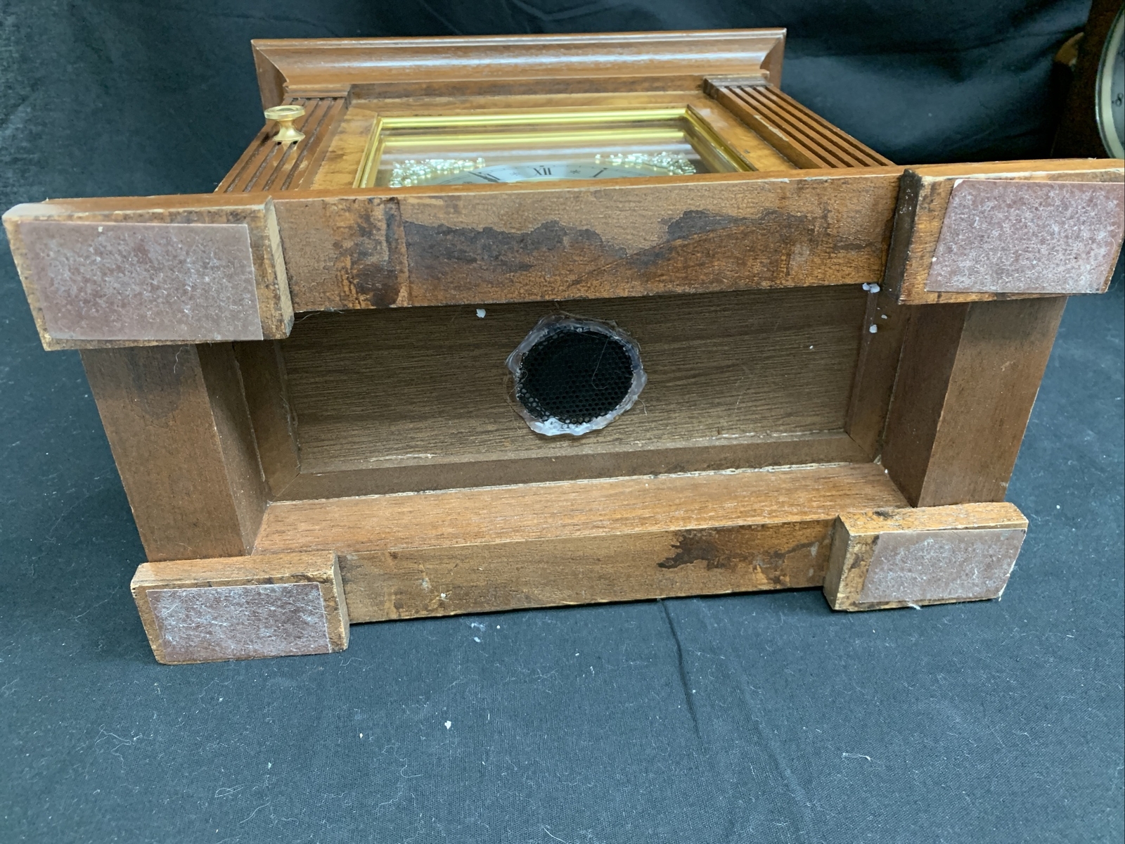 Dunhaven Quartz Wood Mantel Clock Westminster Chime eBay