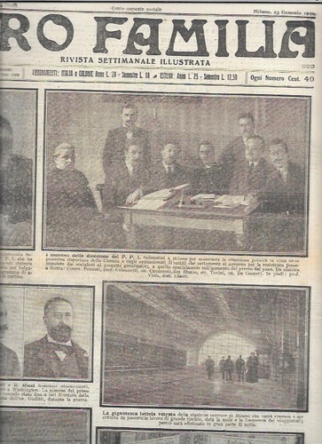 STURZO PARTITO POPOLARE PPI STAZIONE CENTRALE MILANO FAMILIA 4 1921