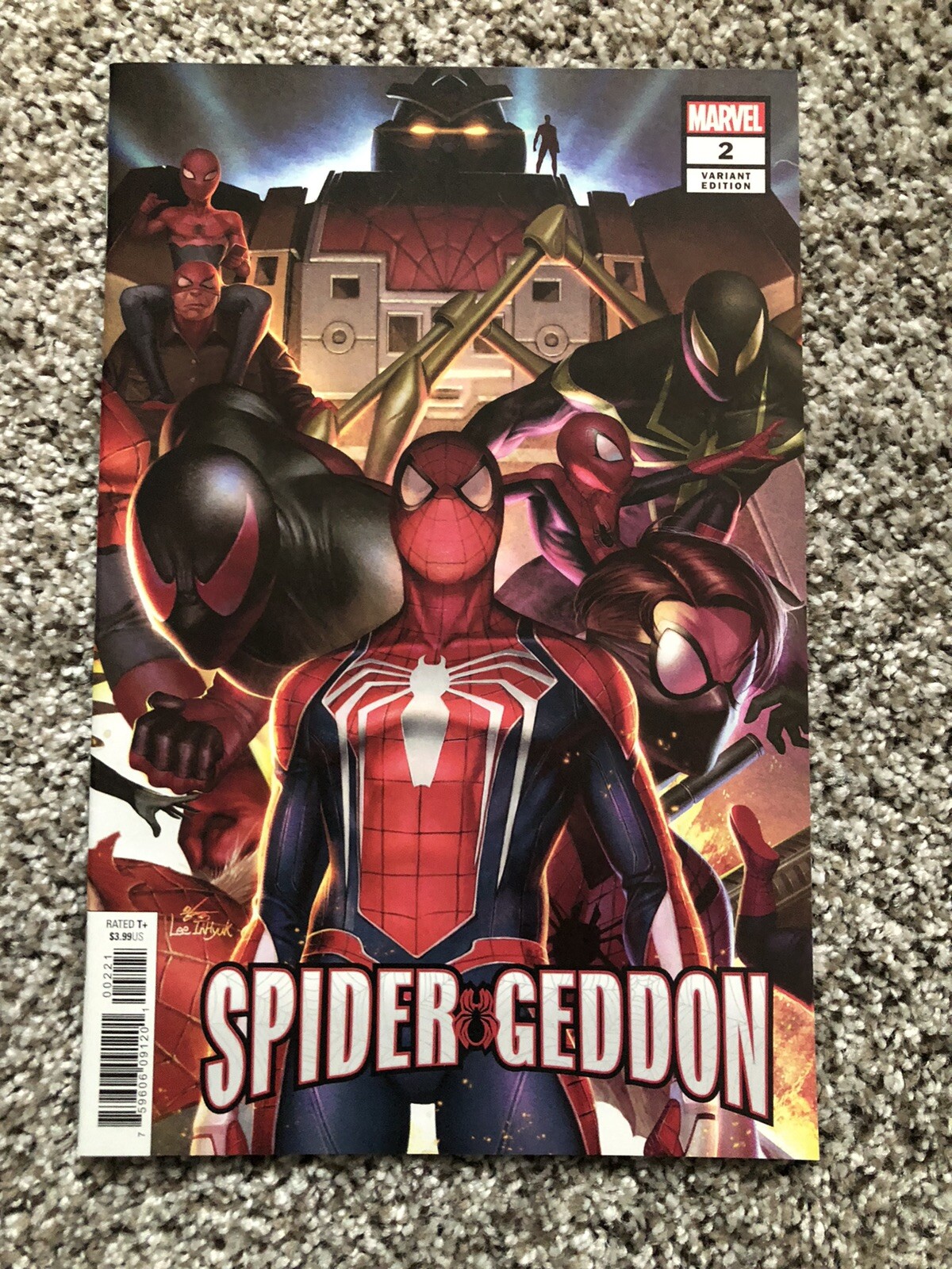 Spider-Geddon 4 Main In-Hyuk Lee Connecting Variant Set Marvel 2018 NM