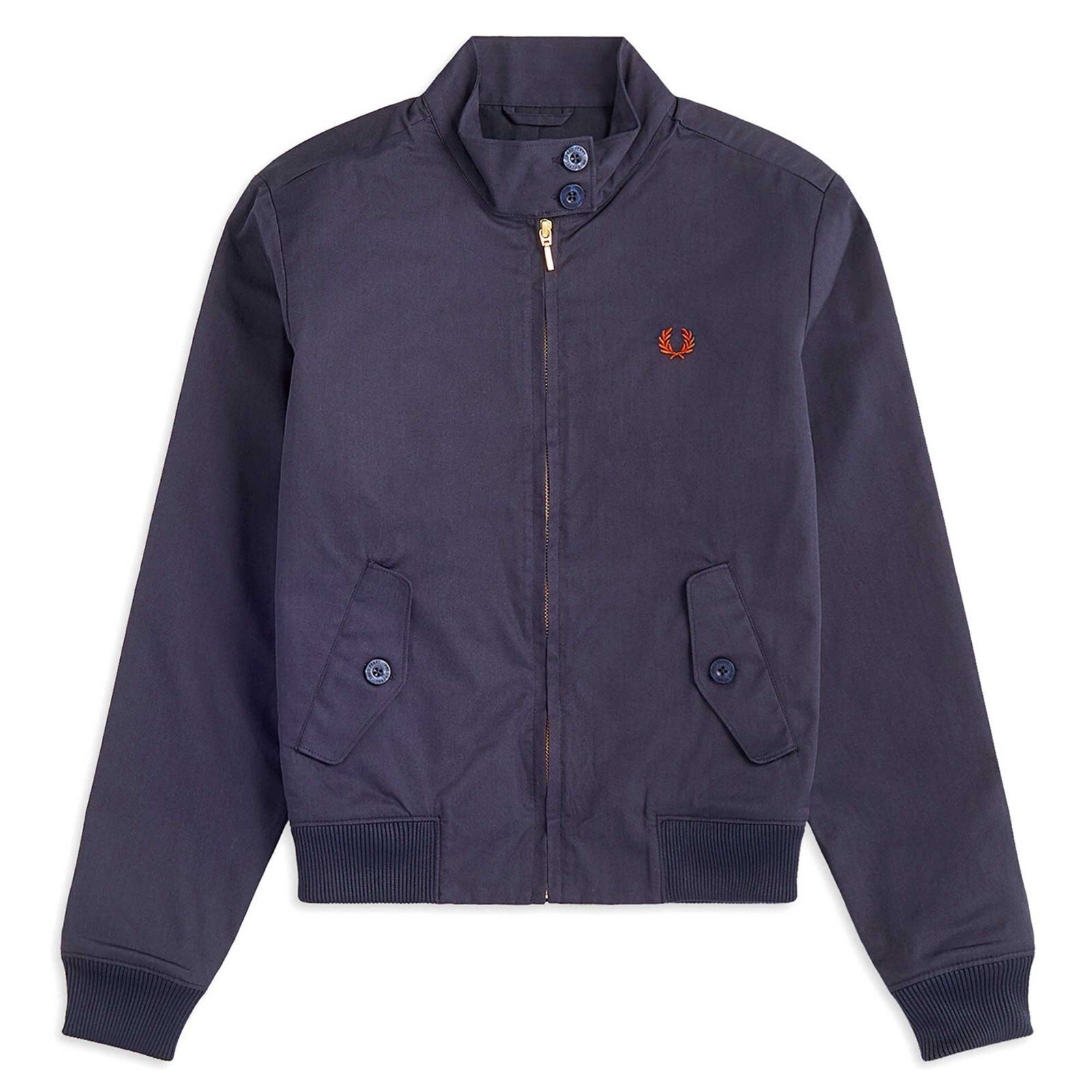 RARE Fred Perry Harrington Jacket Navy / Bronze Pleated Cape Back  10 RRP £190