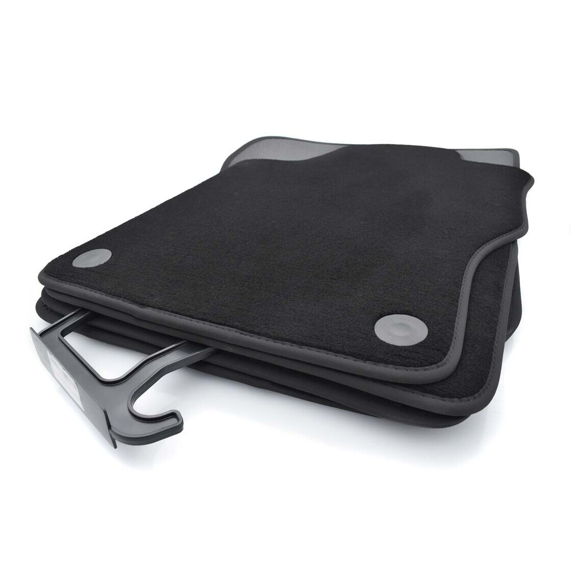 Tapis de sol Mercedes Classe M W164 d'origine en velours noir haute densité pour un confort luxe