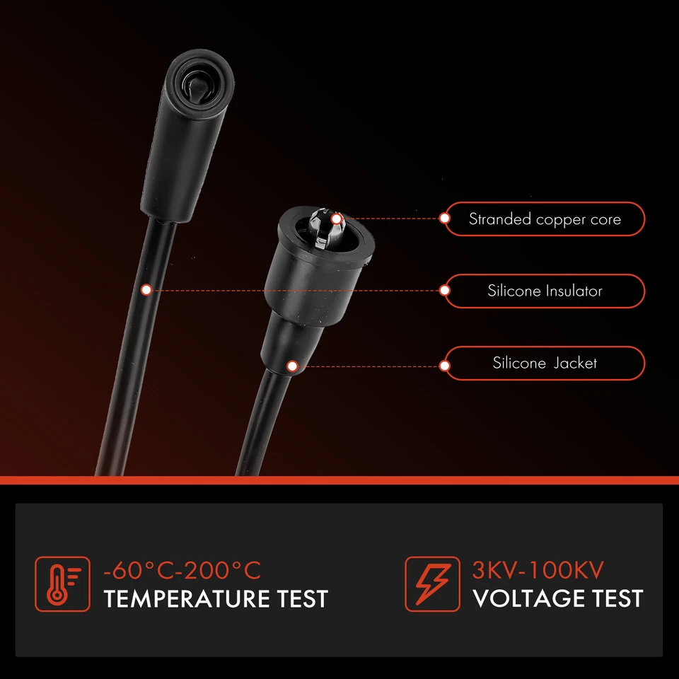 Наборы проводов свечей зажигания 9 шт для пикапа Chevrolet C10 C20 Impala K10 Suburban - Изображение 4 из 4