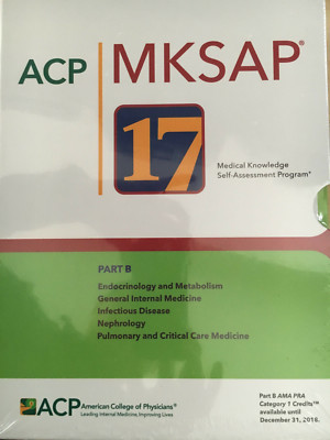 健康・医学 ACP MKSAP 17 A&B Board Basics Complete Set ACP MKSAP 17 : Part A and Part B (sealed) with