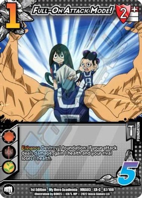 4X-Full-On Attack Mode! (XR) - 1st Edition-MHA03F-Heroes Clash - First Edition-U