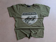 Harley Davidson Milwaukee Wisconsin Graphic T-Shirt Woman's Green L Made in USA