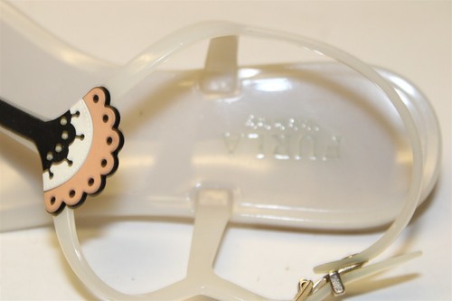 Furla Women Size 6 36 Italy Made Milk Jelly Buckle Strap Thong Flat Sandal Shoes - Picture 15 of 24