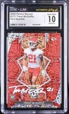 2022 Panini Trent McDuffie Panini Mosaic Red Sparkle GEM MINT 10 POP 1 CGC
