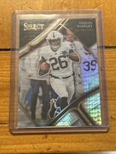 2023 Panini Select Draft Picks - #47 Saquon Barkley Hyper Silver