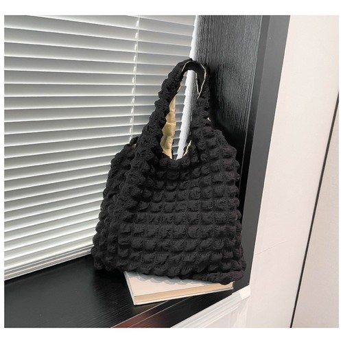 Casual Pleated Cloud Bag Large Capacity Handbag Tote Bag Girl Shopping Bag - Picture 12 of 17