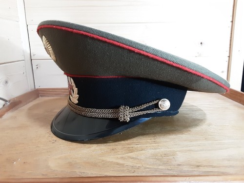 Soviet USSR Russian Military Army Officer Parade Uniform Visor Hat Peaked Cap - Picture 2 of 13
