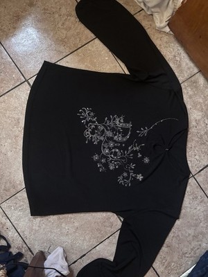 Women s DIOR brand new Black Long Sleeve Lightweight Shirt