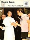 POPE PAUL VI AND SPORT Eddy Merckx Cycling 1978 SPORTSCASTER CARD #38-17