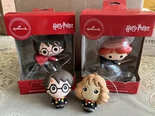NEW!Hallmark Harry Potter on Broom Christmas Ornaments Quidditch Wizard NIB Plus