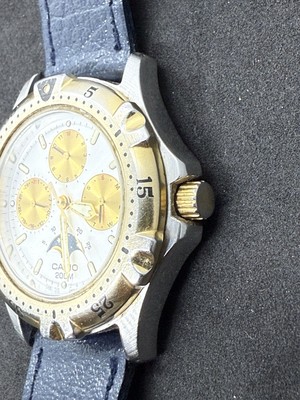 Vintage Casio MD-725 Marlin Moon Phase Triple Calendar Japan