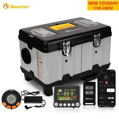 12V 24V 8KW Diesel Luftheizung Bluetooth & Adapter Toolbox für Camper TB10Pro