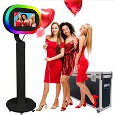 Photo Booth Stand RGB Ring Light Selfie Station for 10.2"-13" iPad Wedding Party
