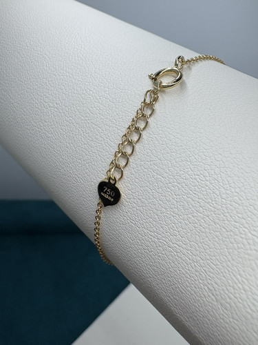 18ct Solid Gold Natural Emerald & Diamond Bracelet Hallmarked & Boxed - Picture 9 of 13