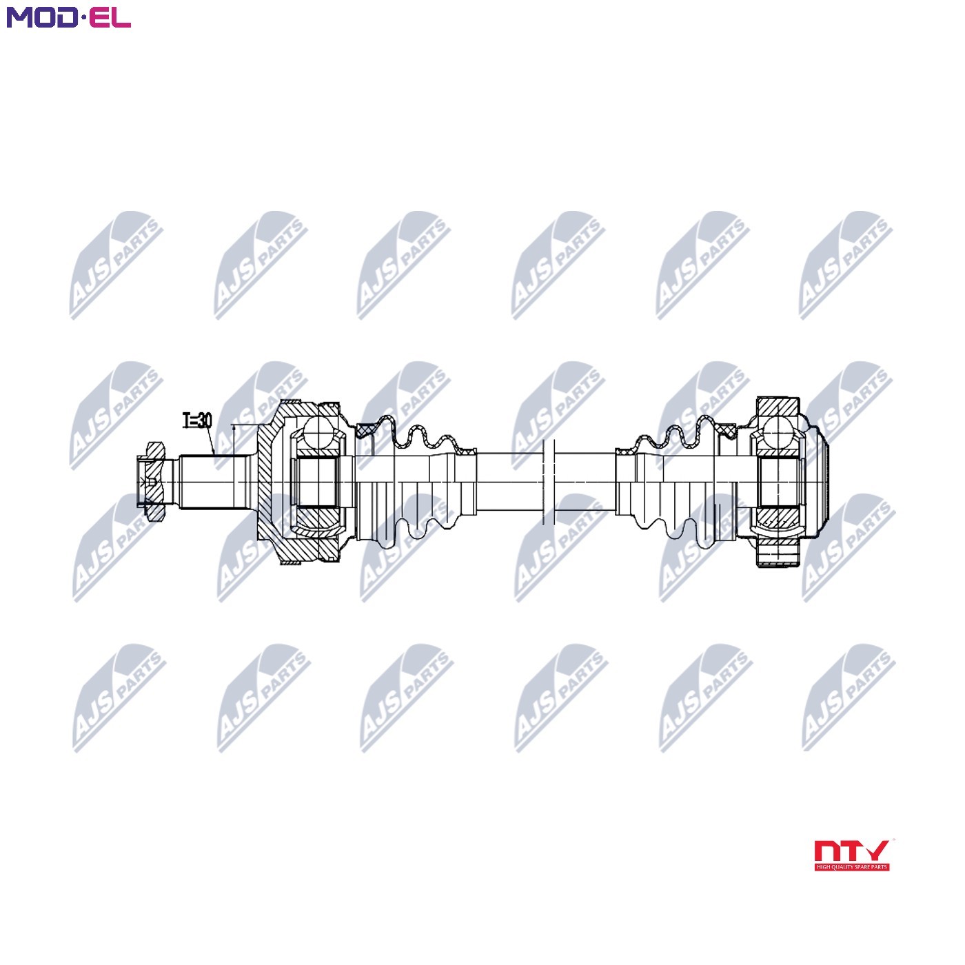 DRIVE SHAFT NPW-BM-215 FOR BMW 3/Convertible/E46 M57D30 M54B30 3.0L M57D30 2.9L - Image 4
