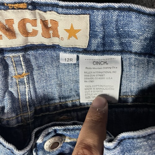 Cinch Jeans Boys Size 12R Blue Denim - Picture 9 of 13