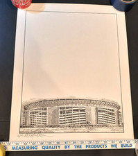 New York METS Litho SHEA Stadium signed by Artist Murray Tinkelman 126 of 200