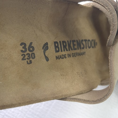 Birkenstock Franca 36 Sz 5 Shoes Tabacco Brown Tan Strappy Flats Comfort Sandals - Picture 7 of 8