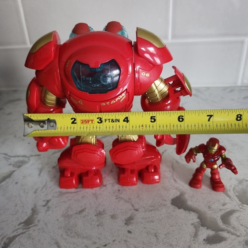 Marvel Super Hero Squad Iron Man Hulk Buster Armor Imaginext Spinning Fist - Picture 7 of 16