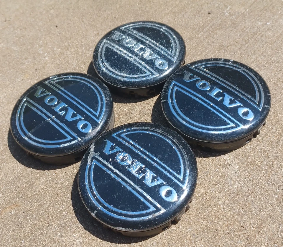 Volvo C30 C70 S40 S60 S80 V50 V70 XC70 center cap set 1998-2010 PN 30666913 S2 - Image 2 of 3