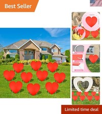 10 Pieces Valentine's Day Decorations Outdoor Yard Garden Porch Sign - Large ...