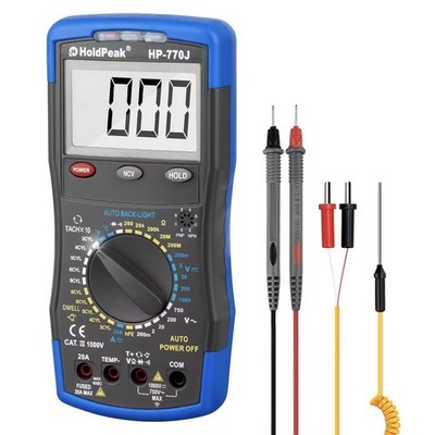 Digital Multimeter Automotive Engine Analyzer RPM Dwell NCV AC/DC Voltmeter