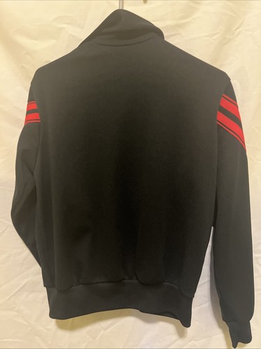Vintage Wilson Tennis Full Zip Track Jacket Size Medium Black & Red - Bild 8 von 14