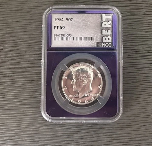 1964 Kennedy Silver Half Dollar Proof PF69 NGC Coin Rare BERT