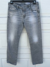 Men's AG Adriano Goldschmied Jeans grey Matchbox Slim Straight Dark Wash size 33