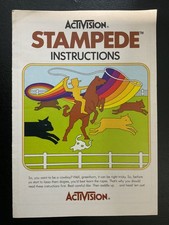 Stampede Atari 2600 Instruction Manual Only