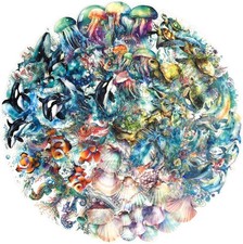 60Pcs Holographic Ocean Life Jellyfish Turtles Stickers - Sea Marine Animal W...