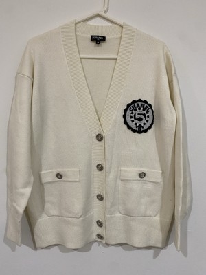 Chanel Coco Button Cashmere Cardigan 36
