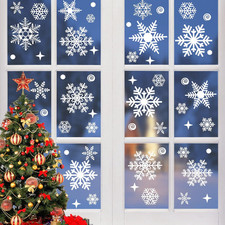 262Pcs Christmas Window Stickers,Christmas Decorations