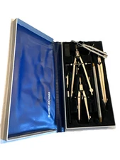 Vintage Staedtler Mars Masterbow Drawing Instrument Set Germany 55110 A6